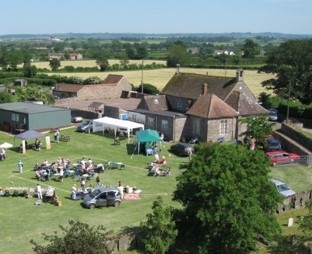 Ariel view of Cromhall fete