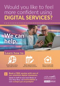 poster giving details of digital champions